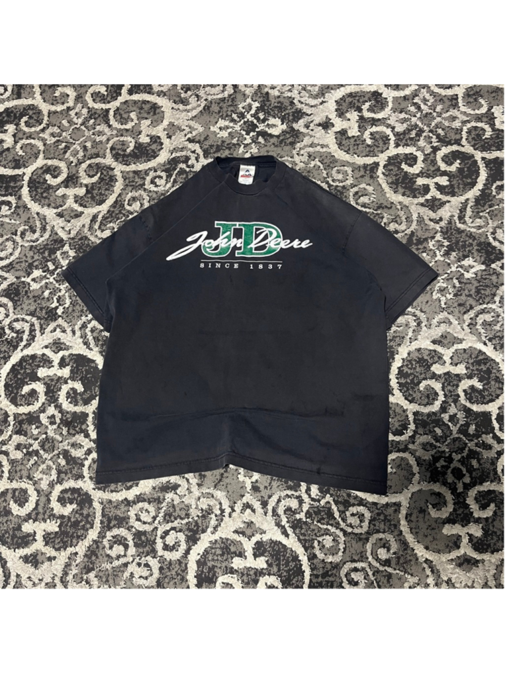 Men's Alstyle Apparel & Activewear Black John Deere Short Sleeve Tee XL